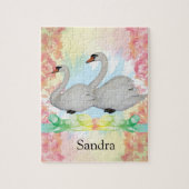 Puzzles Swan Floral (Vertical)