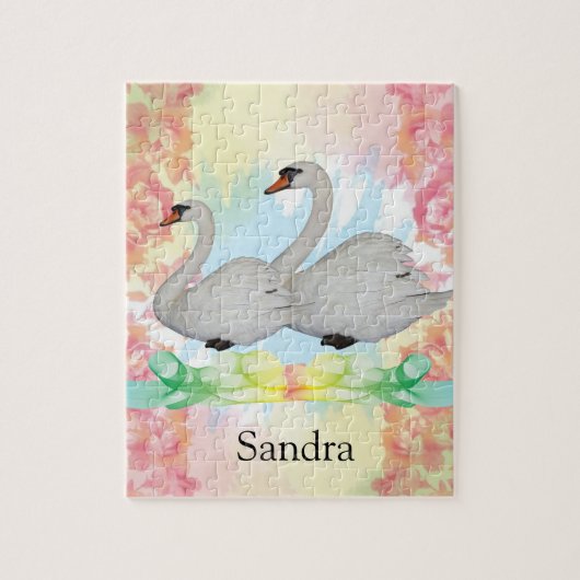 Puzzles Swan Floral (Vertical)