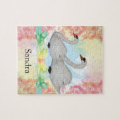 Puzzles Swan Floral Legpuzzel (Horizontaal)