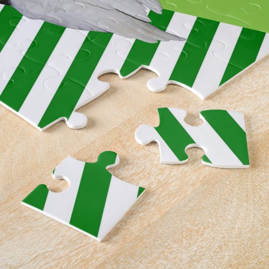 Puzzles Swans Green Stripe (Côté)