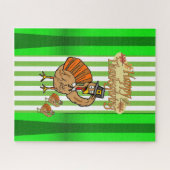 Puzzles Thanksgiving Turkey Green Fall (Horizontal)