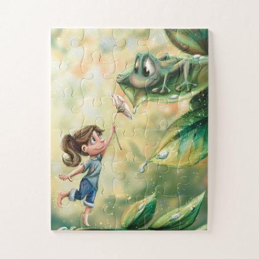 Puzzles - The Gift - illustrated by Monika Marzec Legpuzzel (Verticaal)