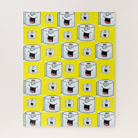Puzzles Toilet Paper Yellow Legpuzzel (Verticaal)
