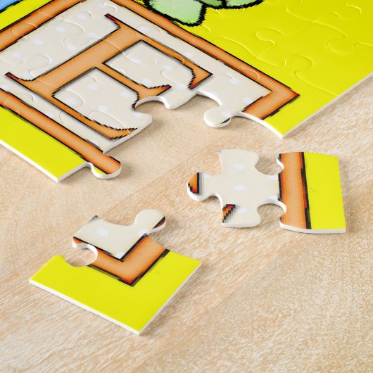 Puzzles Turtle Love Rainbow Sun Nuages (Côté)