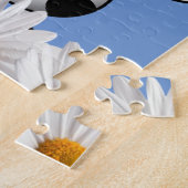 Puzzles Vache blanc marguerite florale (Côté)