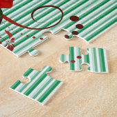 Puzzles Vert Blancs Rouge Rose (Côté)