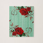 Puzzles Vert Blancs Rouge Rose (Vertical)