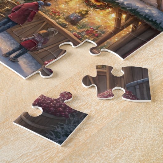 PUZZLES Ville de Noël enchantée : une merveille hi (Côté)