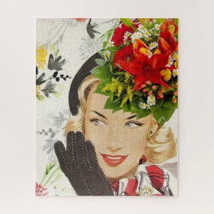 Puzzles Vintage femme Floral