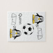 Puzzles White en Black Penguins Soccer Legpuzzel (Horizontaal)