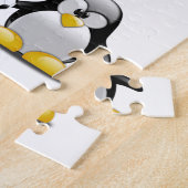 Puzzles White en Black Penguins Soccer Legpuzzel (Zijkant)