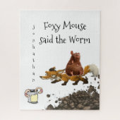 Puzzles White Fox Mouse Worm (Vertical)