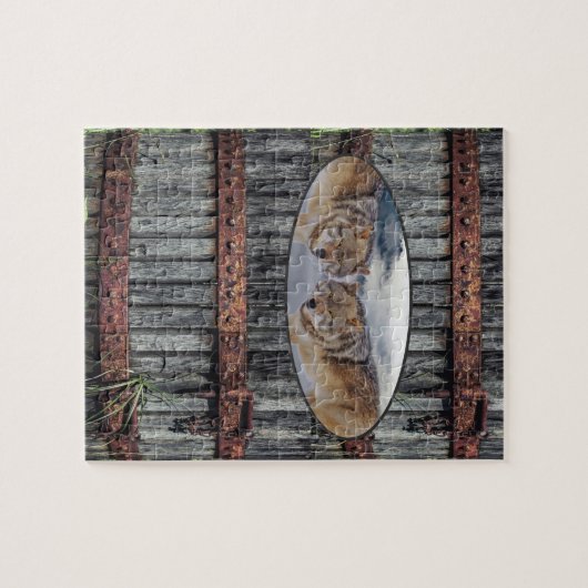 Puzzles Wolves de bois (Horizontal)