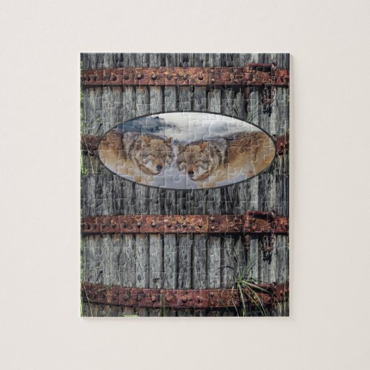 Puzzles Wood Wolven Legpuzzel (Verticaal)