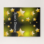Puzzles Yellow Stars Black (Horizontal)