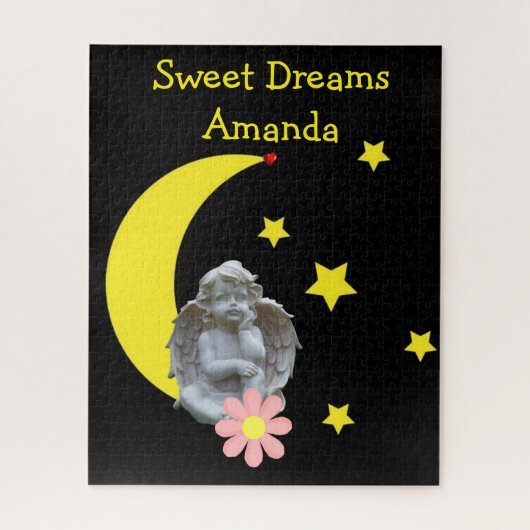 Puzzles Yellow Stars Lune Baby Angel (Vertical)