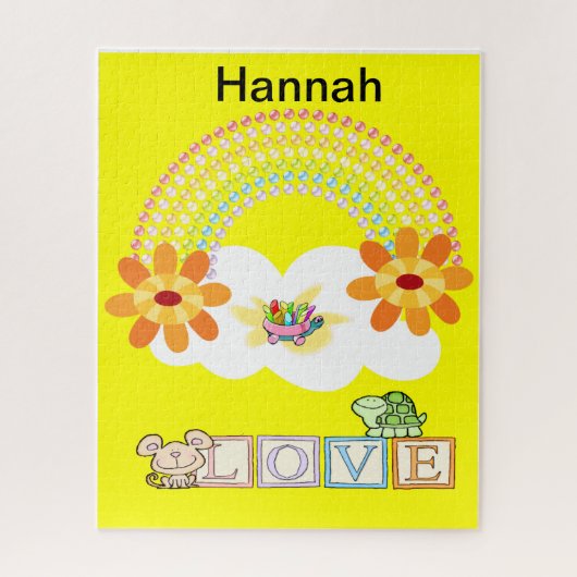 Puzzles Yellow Turtle Love Legpuzzel (Verticaal)