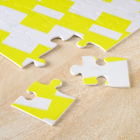 Puzzles Yellow & White Stripe  (Côté)