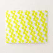 Puzzles Yellow & White Stripe  (Horizontal)