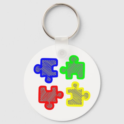 Puzzleteile puzzel sleutelhanger (Voorkant)