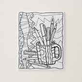 PUZZZELS U KLEUR - EEN KUSTVOLLEDIGE VAN HET KLEUR LEGPUZZEL (Verticaal)