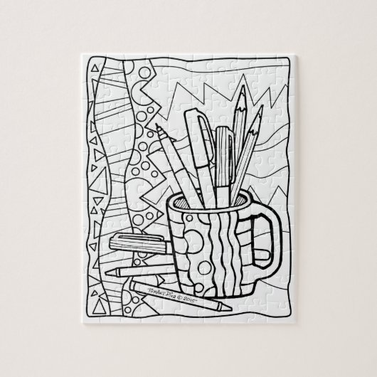 PUZZZELS U KLEUR - EEN KUSTVOLLEDIGE VAN HET KLEUR LEGPUZZEL (Verticaal)