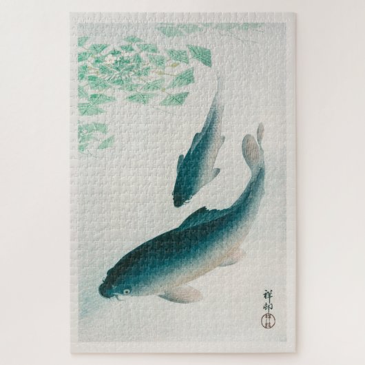 PUZZZLE : OHARA KOSON : CARP/KOI 1926 LEGPUZZEL (Verticaal)