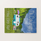 PUZZZLE Tin kan de  Camper gelukkig maken Legpuzzel (Horizontaal)