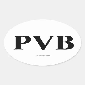 "PVB" Ponte Vedra strand FL Ovale Bumpersticker Sticker