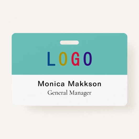 PVC Plastic vrijwilligerbadge met Clip Custom Logo Badge (Voorkant)