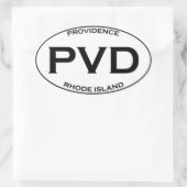PVD - Providence Rhode Island Ovale Sticker (Tas)