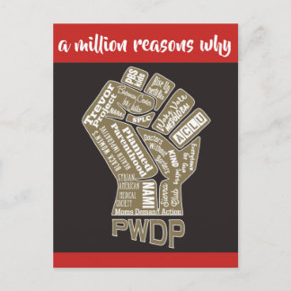 PWDP $1M Fist Postcard Briefkaart