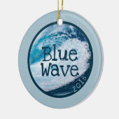PWDP Blue Wave-versiering Keramisch Ornament (Links)