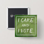 PWDP I geeft een pin Vierkante Button 5,1 Cm (Voorkant /achterkant)