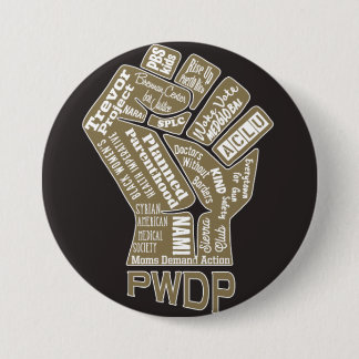 PWDP vuistknoppen Ronde Button 7,6 Cm
