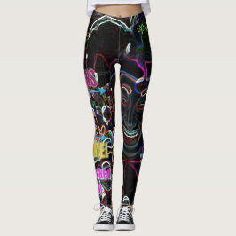 PWL ShipRocked Neon Mardi Gras Leggings
