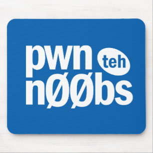 Pwn the Noobs Mousepad Muismat