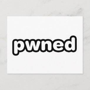 pwned - gamer gaming - videospellen briefkaart