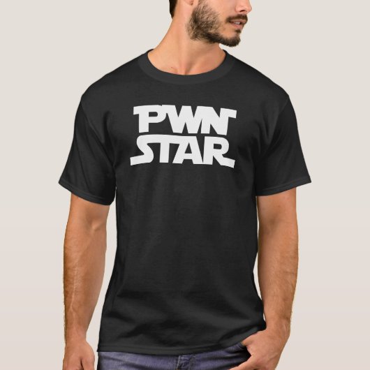 PWNSTAR T-shirt noir pour hommes (Devant)