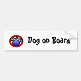 Pwprintlogo, Dog on Board Bumpersticker