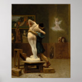Pygmalion en Galatea door Jean-Leon Gerome Poster (Voorkant)