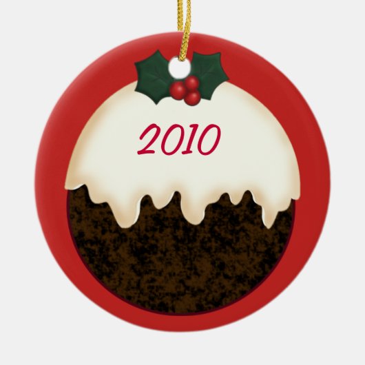 Pygmée Chèvre Santa Hat Ornement de Noël (Devant)