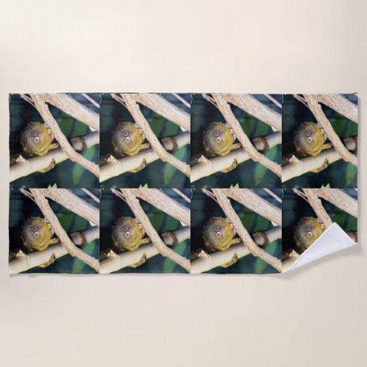 Pygmee Marmoset Tree Hugger, strandlaken (Voorkant)