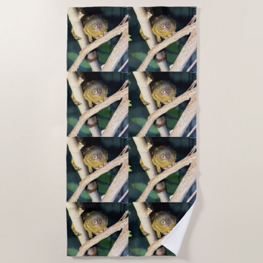 Pygmee Marmoset Tree Hugger, strandlaken (Voorkant)