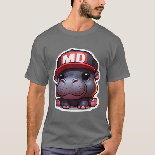 Pygmy Hippo 9 T-shirt (Voorkant)