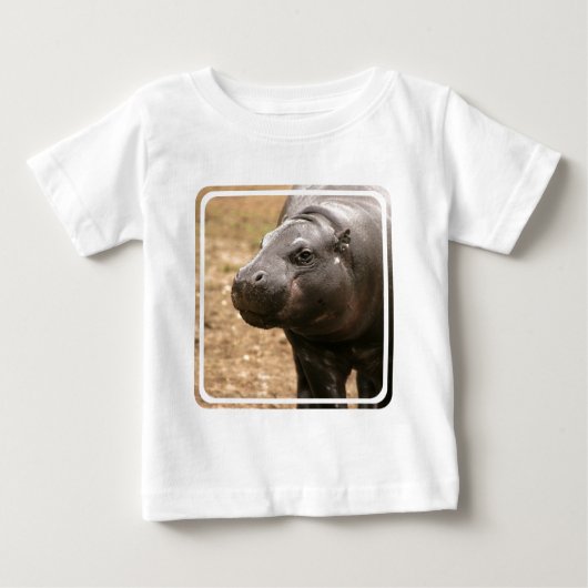 Pygmy Hippo Baby T-Shirt (Voorkant)