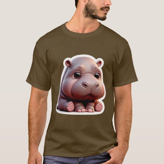 Pygmy Hippo T-shirt (Voorkant)