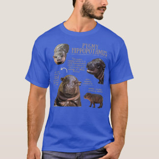 Pygmy Hippopotamus Fun Feact T-shirt