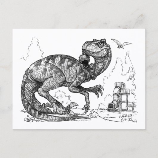 PygmyPets Raptor - Briefkaart (Voorkant)
