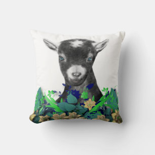 Pygora Goat Drawing Herd Name Goat Pillow Kussen